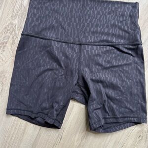 Lululemon Black Patterned Shorts